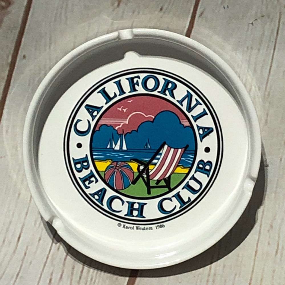 Vintage 80's California Beach Club Ash Tray - Picture 7 of 8